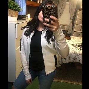 Fabletics White Windbreaker Jacket